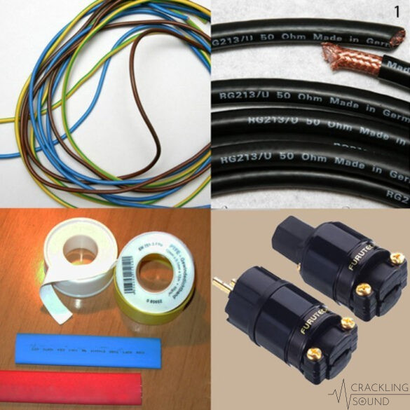 DIY Audio Power Cable Crackling Sound